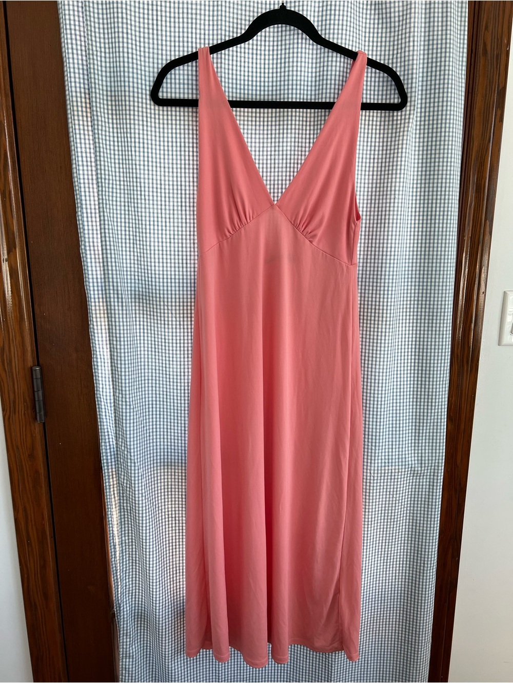Zara Coral Pink V-Neck Slip Chemise